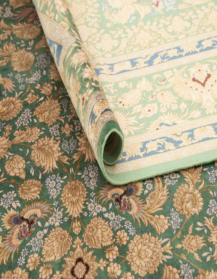 Detail image of  6' 8 x 10' 1 Ghom Design Rug