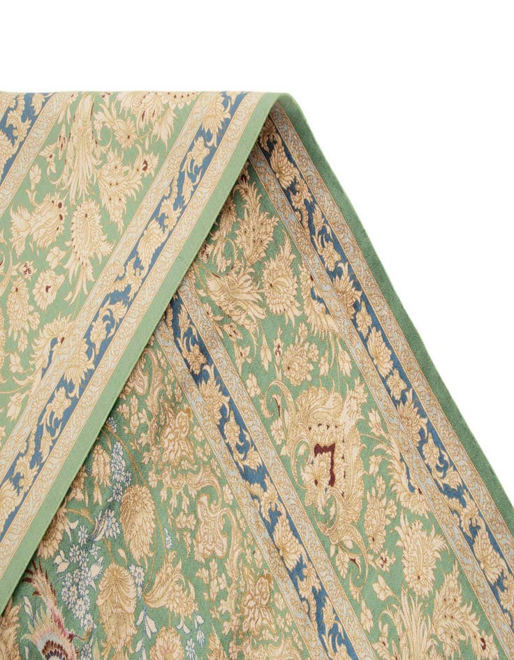 Detail image of  6' 9 x 9' 11 Ghom Design Rug