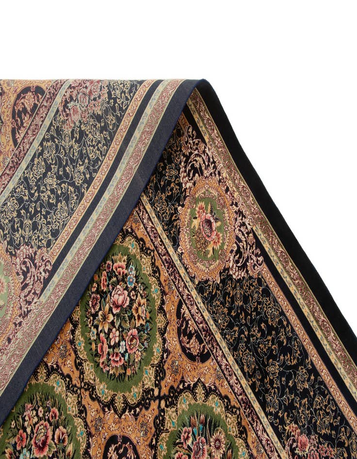 Detail image of  6' 6 x 9' 8 Ghom Design Rug