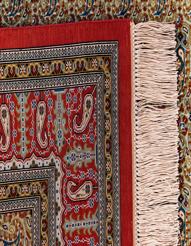 Detail image of  3' 3 x 4' 8 Ghom Silk Rug