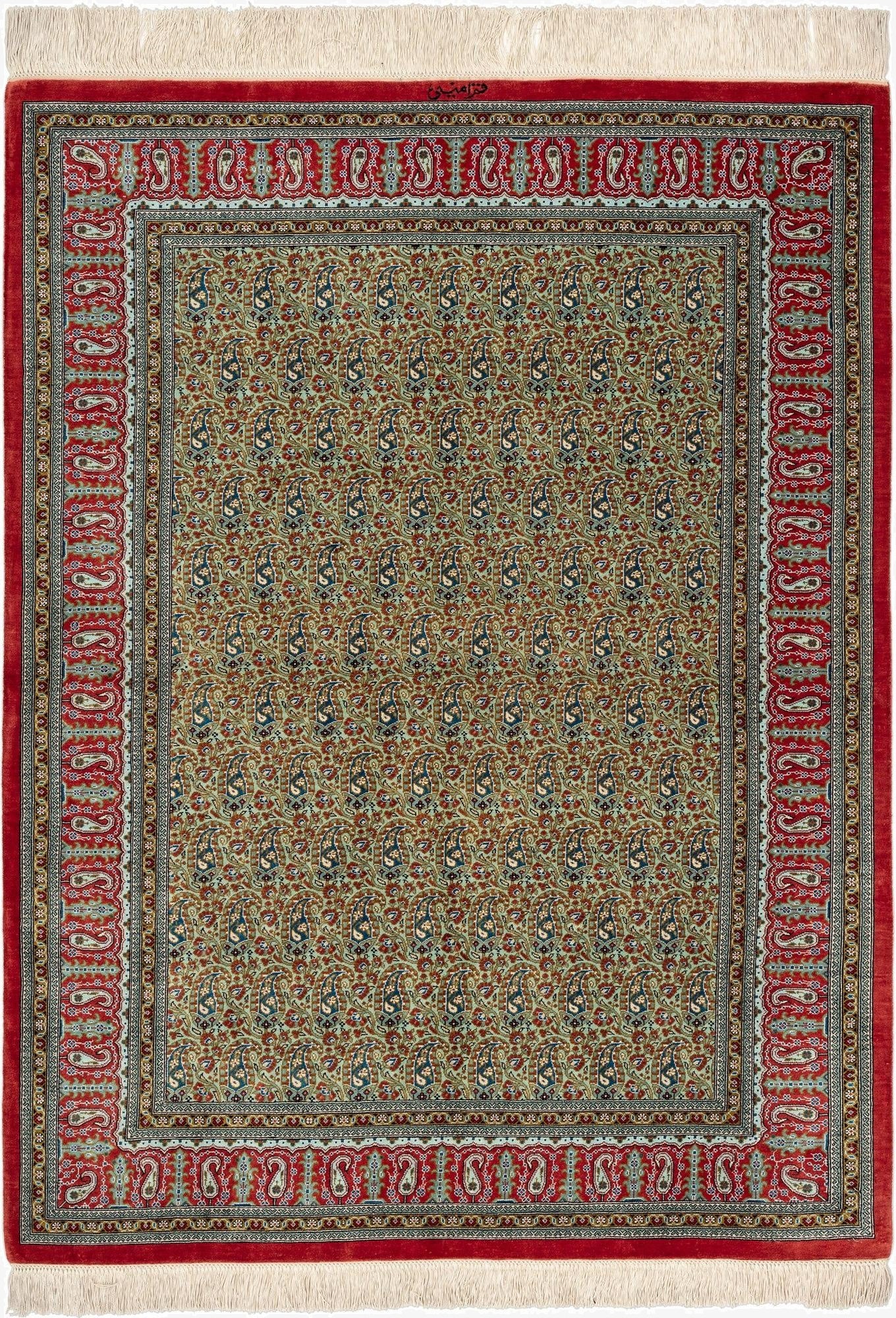  3' 3 x 4' 8 Ghom Silk Rug
