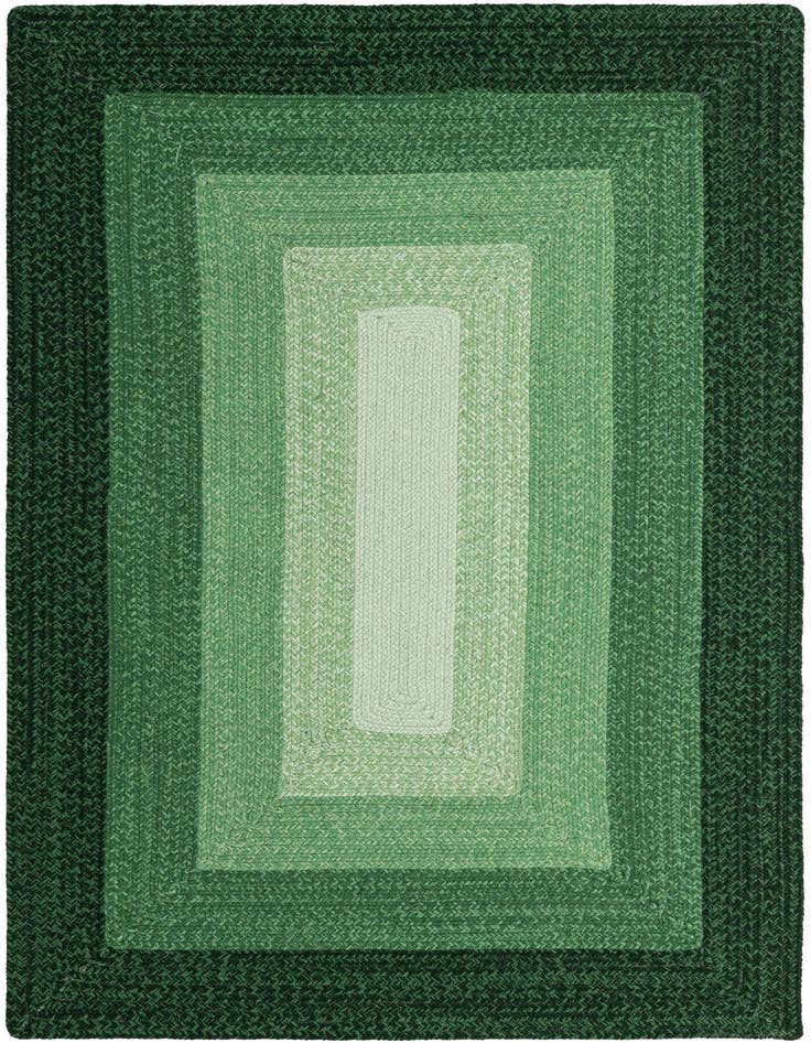 Detail image of  4' 1 x 6' 1  Hand Hand Braided Wool Rug