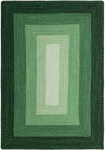  4' 1 x 6' 1  Hand Hand Braided Wool Rug