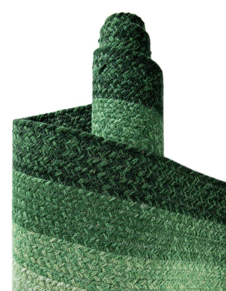 Detail image of  7' 10 x 10' Hand Braided Wool Rug