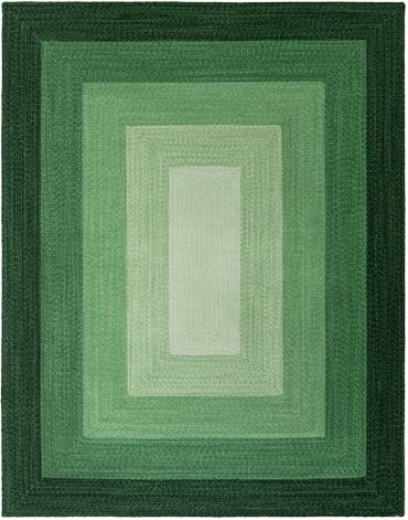  7' 10 x 10' Hand Braided Wool Rug