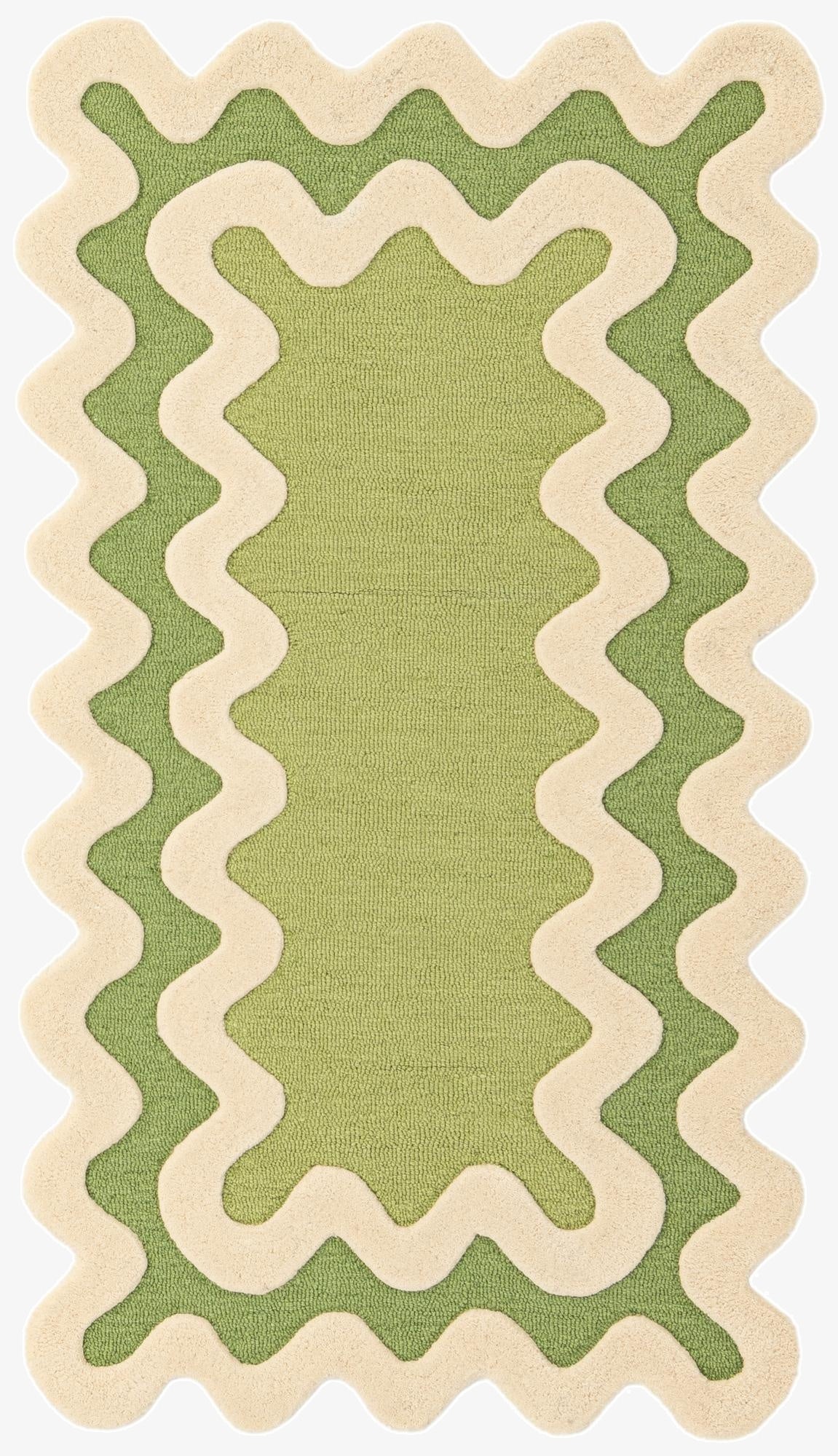  3' 1 x 5' 3 Happy Rugs Wiggles Wool