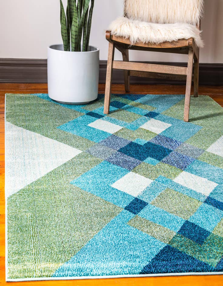 Detail image of  3' 3 x 5' 3  Washable Hyacinth Rug