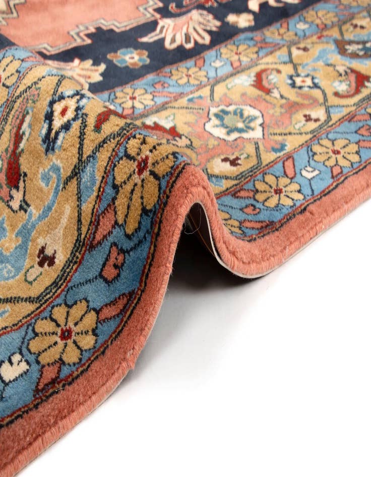 Detail image of 8' x 9' Hand Knotted Indo Tabriz Wool Rug