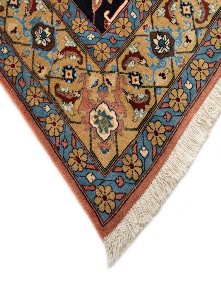 Detail image of 8' x 9' Hand Knotted Indo Tabriz Wool Rug