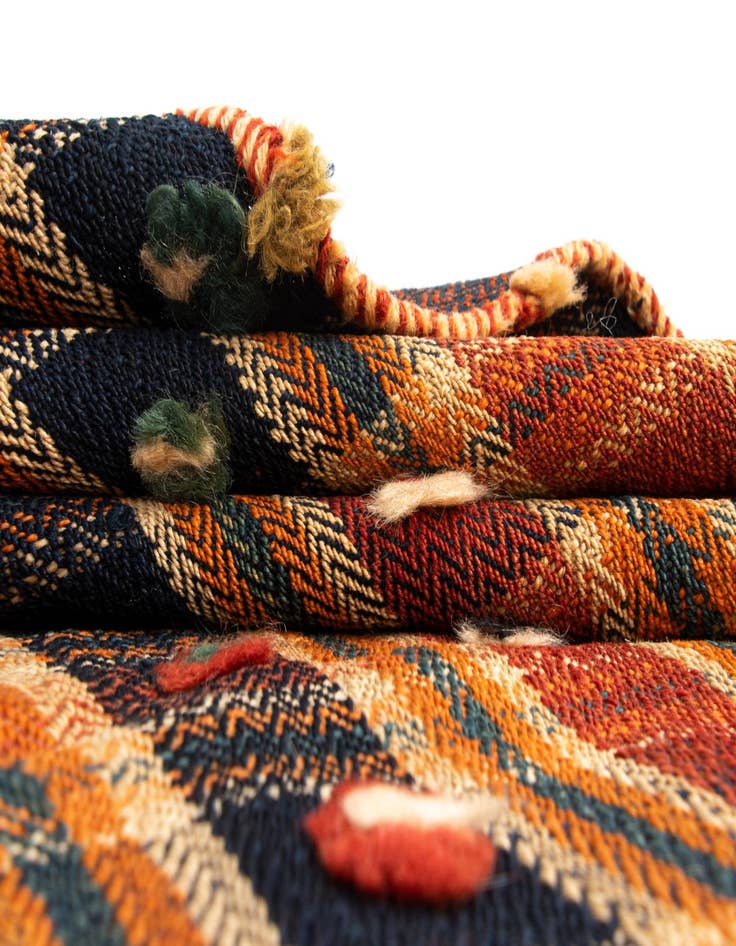 Detail image of  5' x 7' 5 Jajim Wool Rug