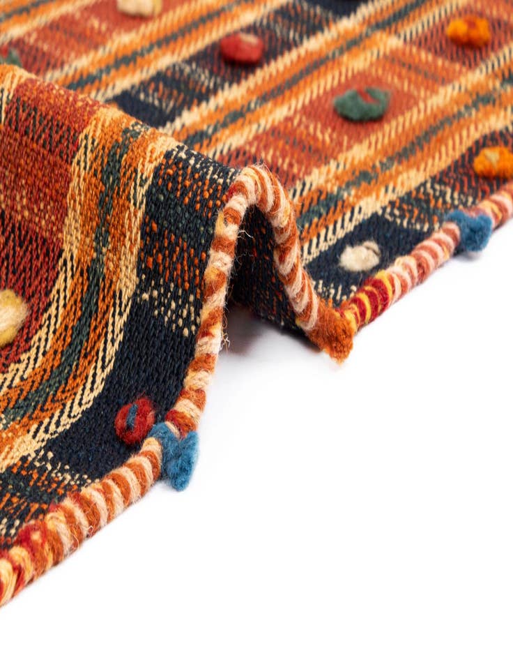 Detail image of  5' x 7' 5 Jajim Wool Rug