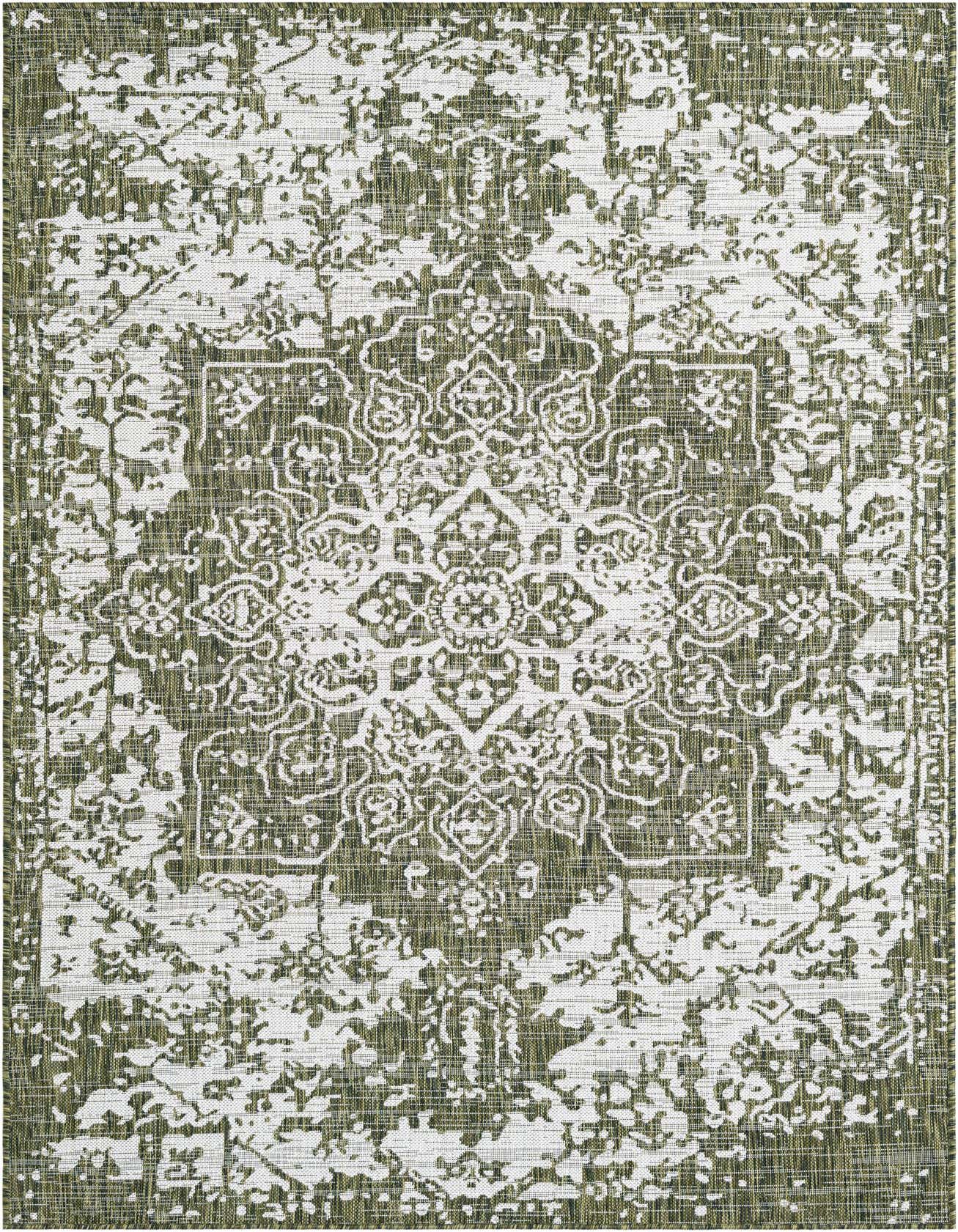 Primary image  Custom Green  Washable Jill Zarin Indoor / Outdoor Rug