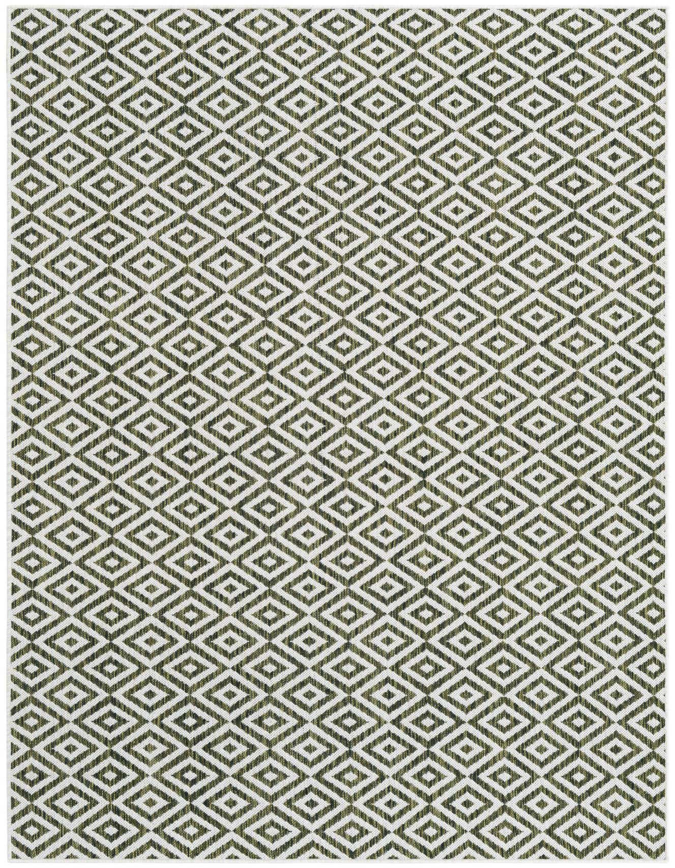Primary image  Custom Green  Washable Jill Zarin Indoor / Outdoor Rug