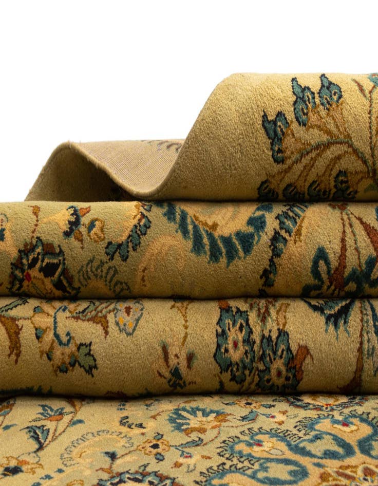 Detail image of  10' x 13' 8 Kashan Wool Rug