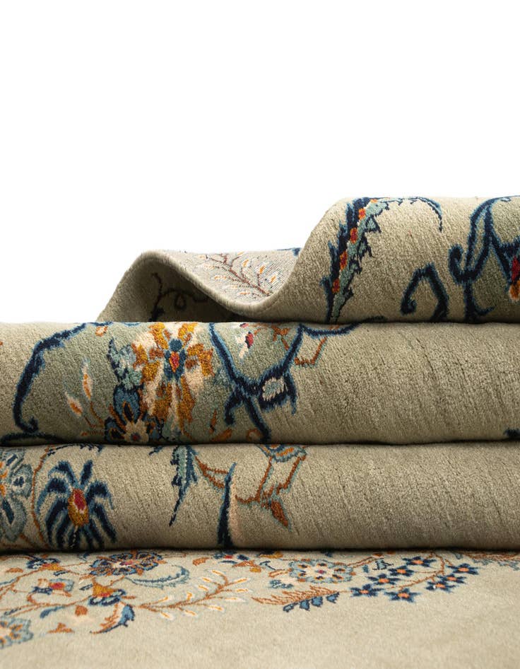 Detail image of  7' 9 x 11' 5 Kashan Wool Rug