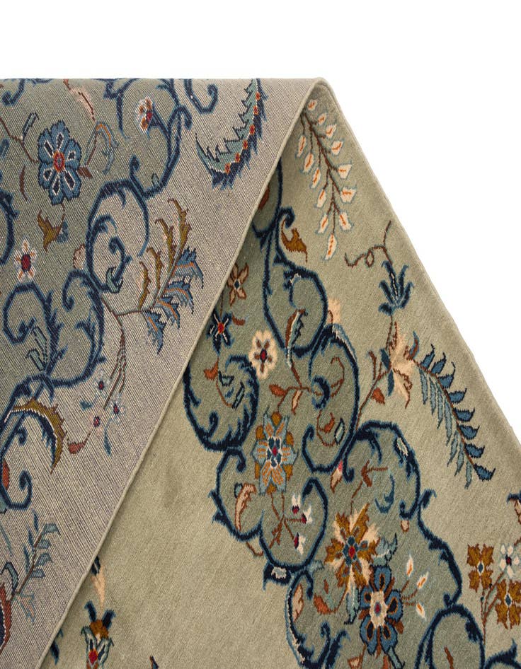 Detail image of  7' 9 x 11' 5 Kashan Wool Rug