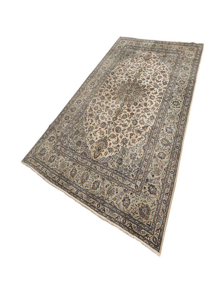 Detail image of  7' 10 x 11' 2 Kashan Wool Rug