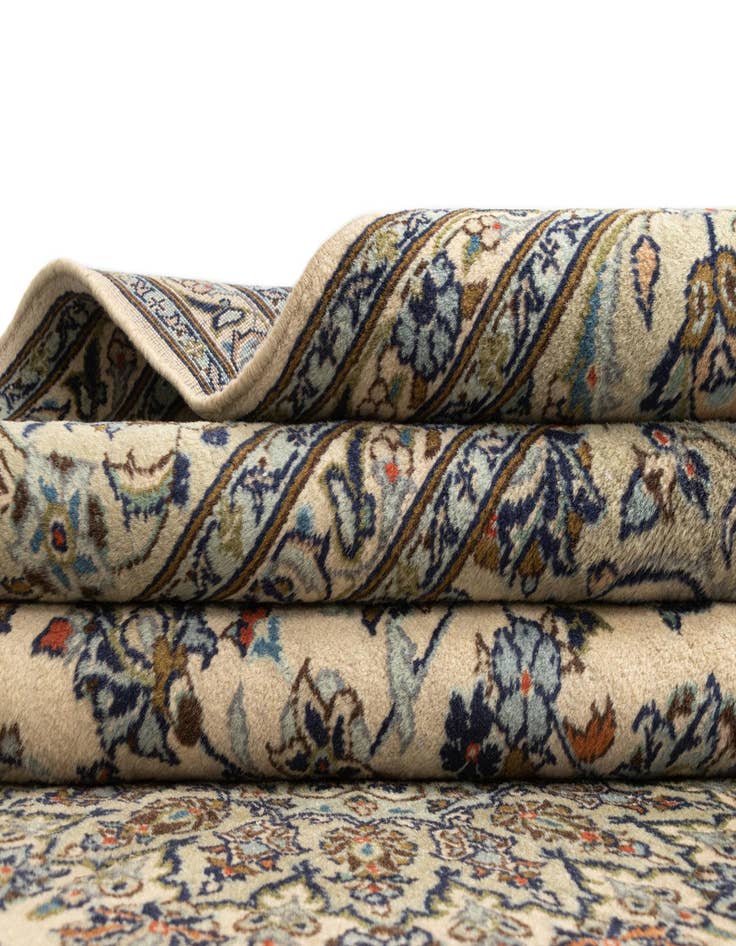 Detail image of  7' 10 x 11' 2 Kashan Wool Rug