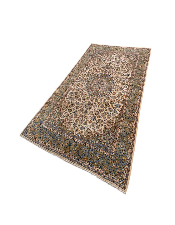 Detail image of  7' 9 x 11' 6 Kashan Wool Rug