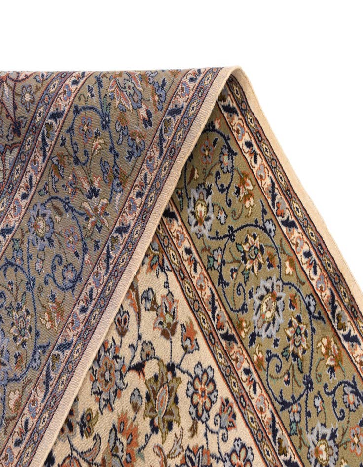 Detail image of  7' 9 x 11' 6 Kashan Wool Rug