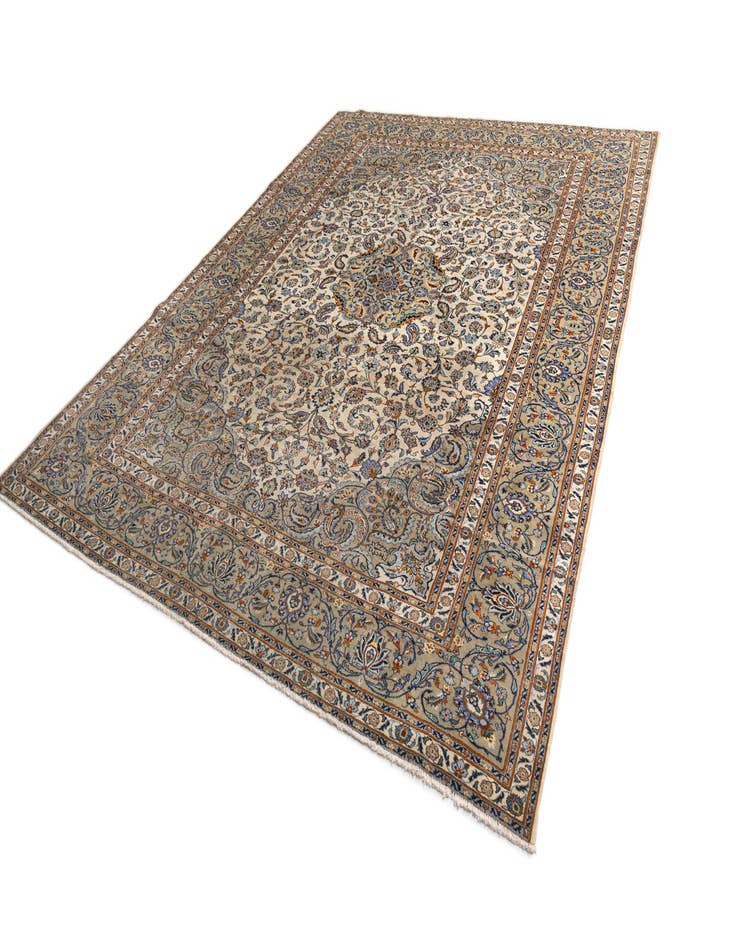 Detail image of  9' 10 x 13' 1 Kashan Wool Rug