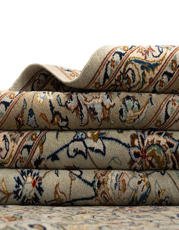 Detail image of  10' 2 x 13' 4 Kashan Wool Rug