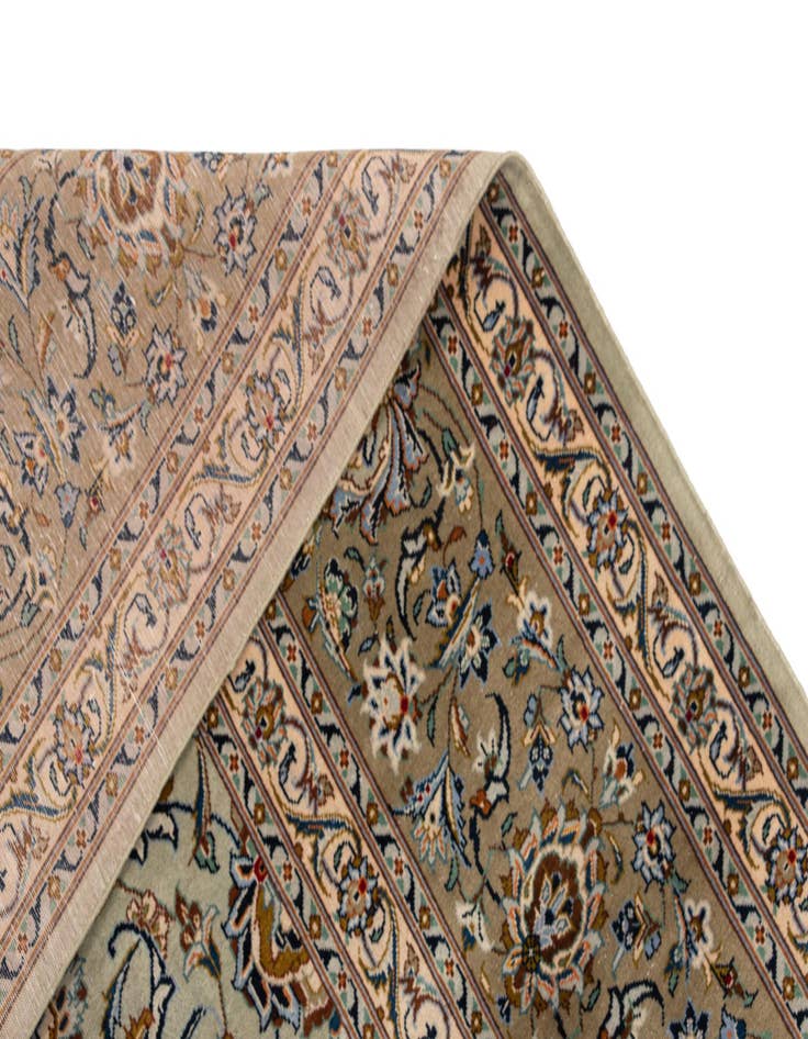 Detail image of  10' 2 x 13' 4 Kashan Wool Rug