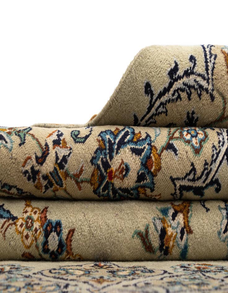 Detail image of  9' 2 x 13' Kashan Wool Rug