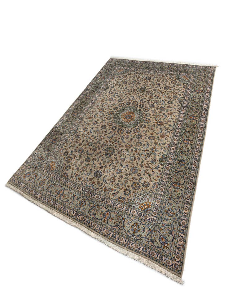 Detail image of  9' 9 x 12' 3 Kashan Wool Rug