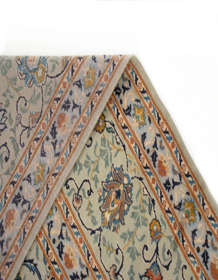Detail image of  10' x 12' 11  Hand Knotted Kashan Persian Wool Rug
