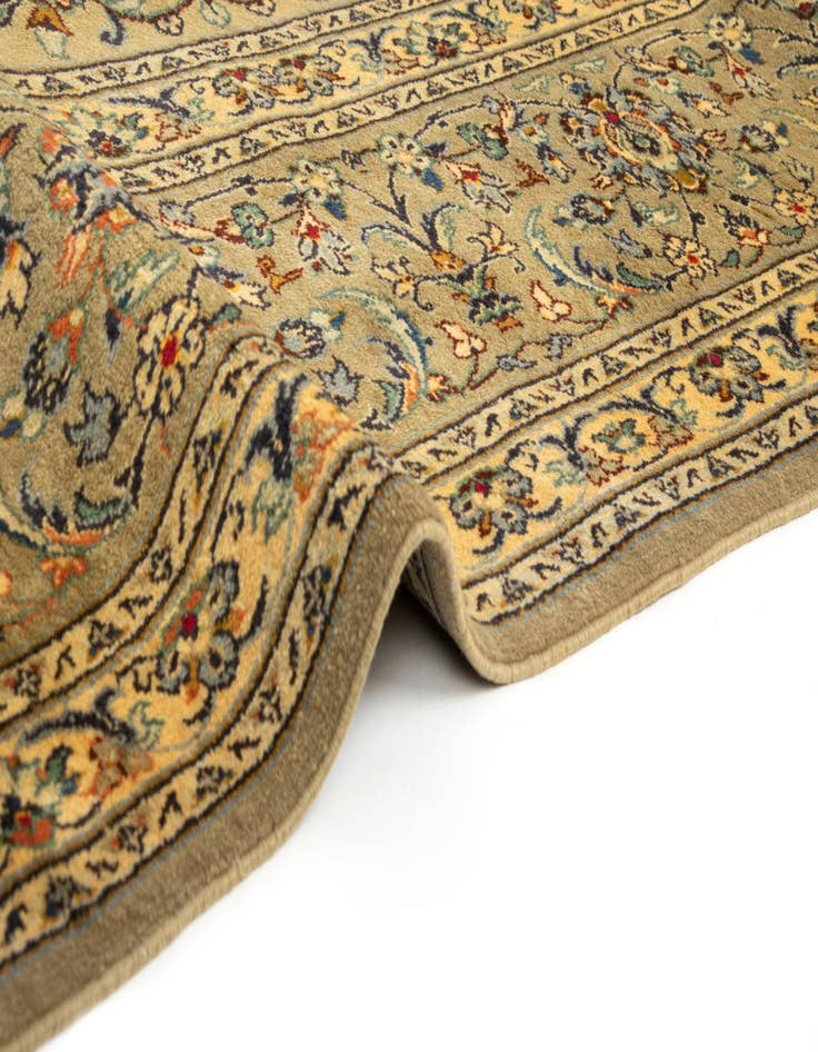 Detail image of  9' 8 x 13' 5  Hand Knotted Kashan Persian Wool Rug