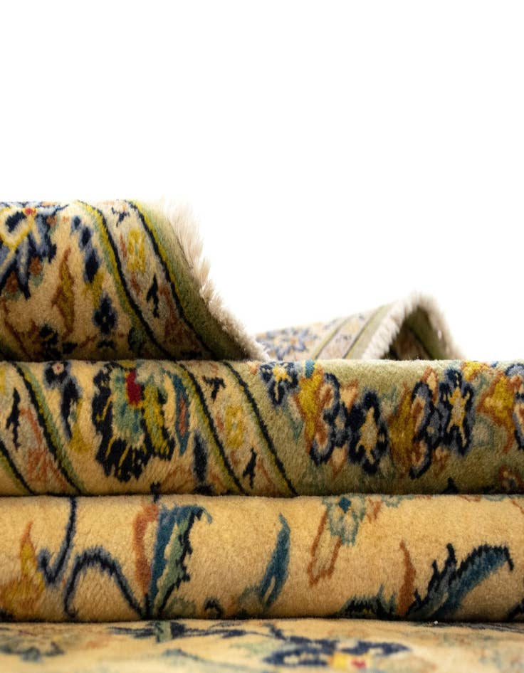 Detail image of  9' 1 x 13' 3  Hand Knotted Kashan Persian Wool Rug