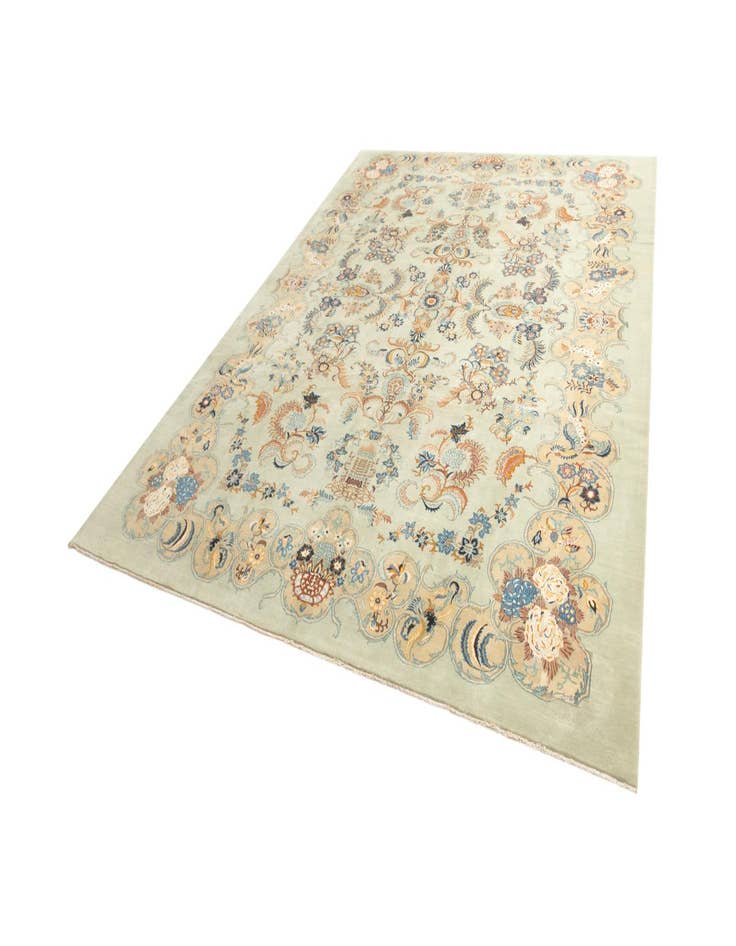 Detail image of  10' 8 x 13' 11 Kashan Rug