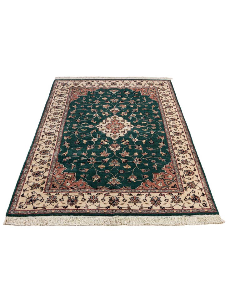 Detail image of  5' x 8' 3  Hand Knotted Kashan Wool Rug