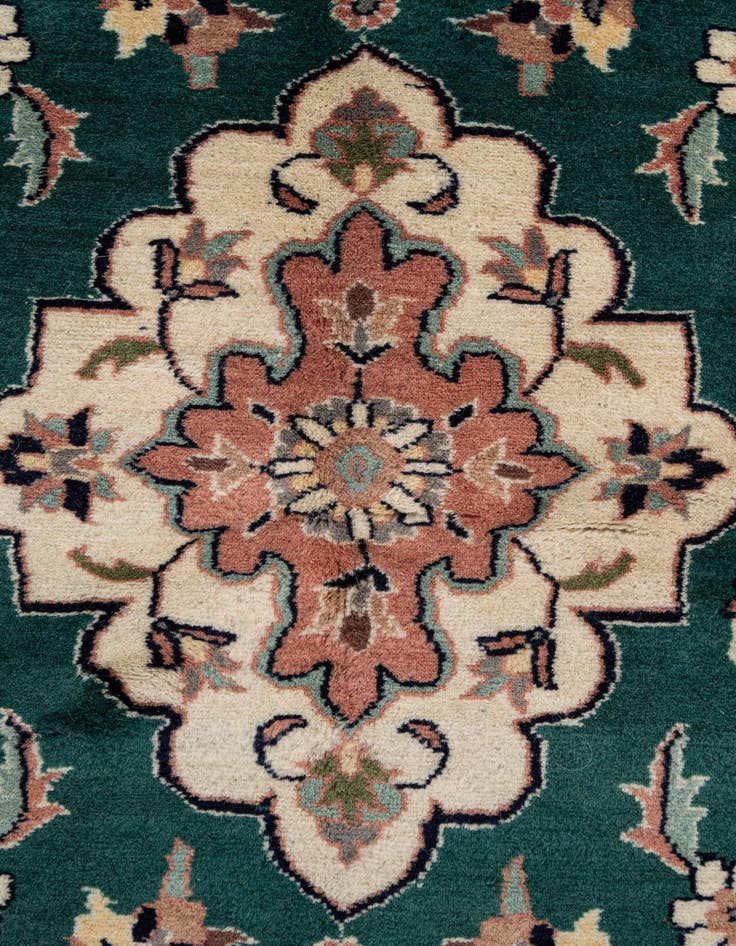 Detail image of  5' x 8' 3  Hand Knotted Kashan Wool Rug