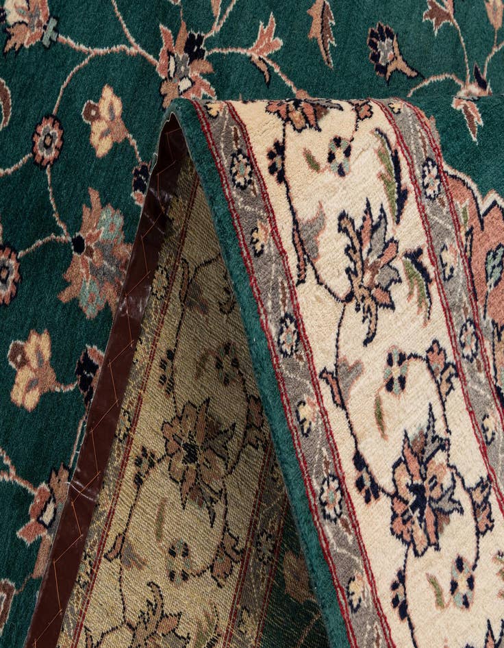 Detail image of  5' x 8' 3  Hand Knotted Kashan Wool Rug