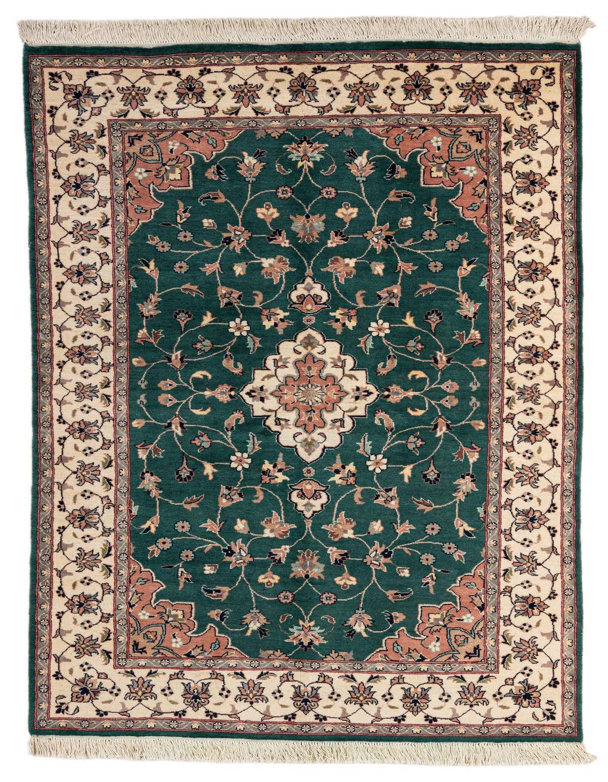 Primary image  5' x 8' 3  Hand Knotted Kashan Wool Rug