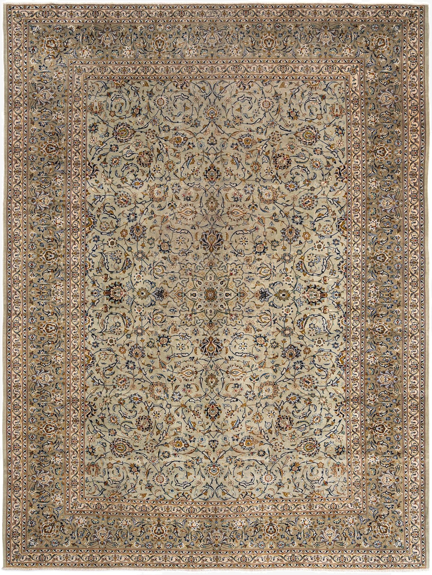  10' 2 x 13' 4 Kashan Wool Rug