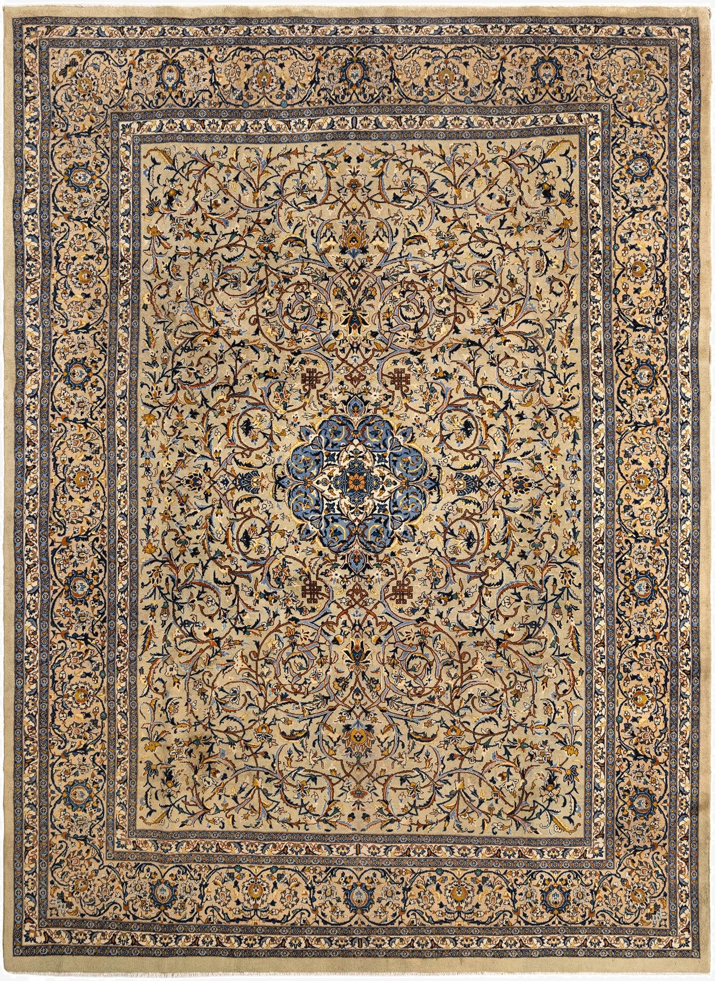  9' 10 x 13' 5 Kashan Wool Rug