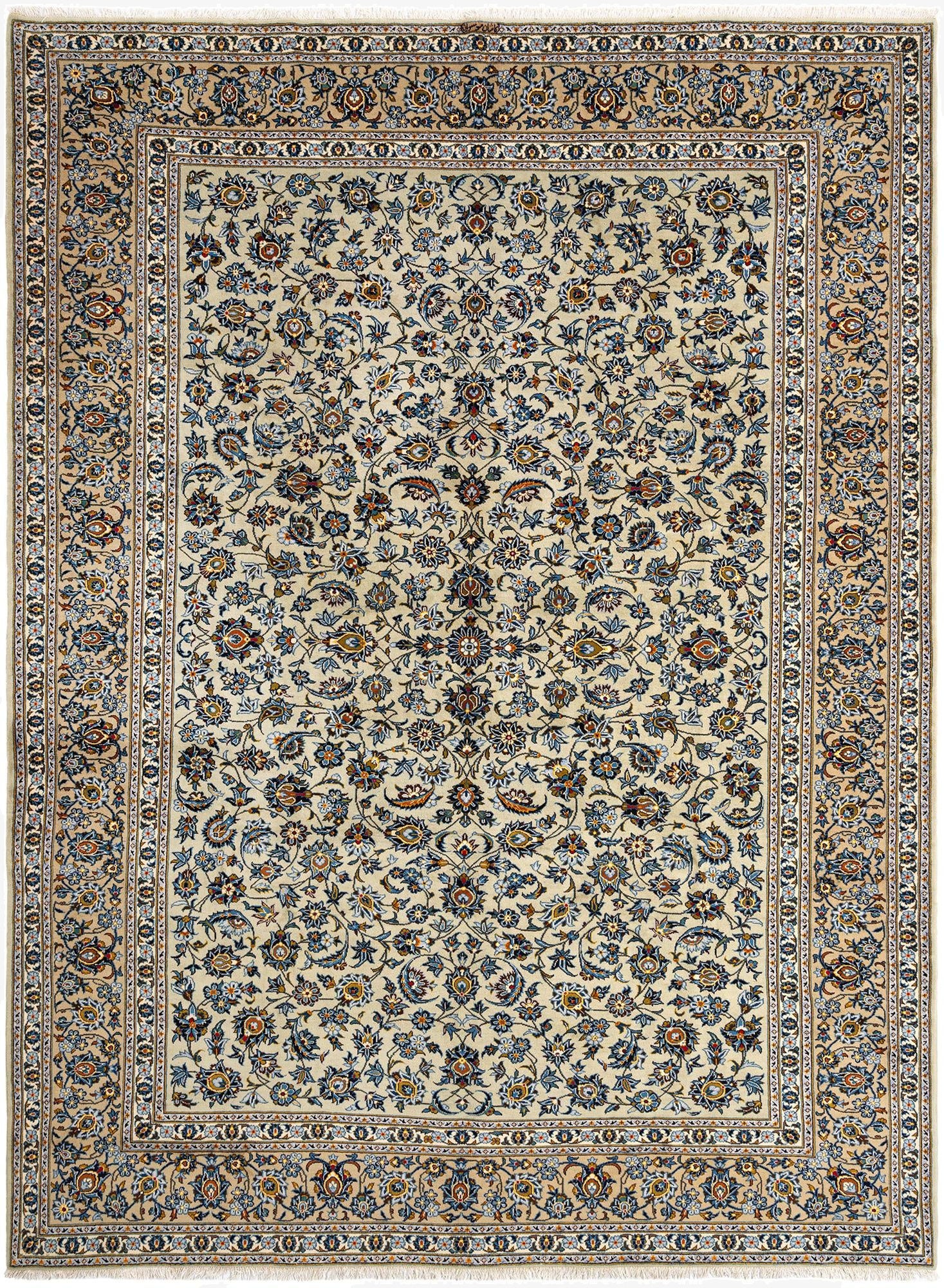  10' x 13' 4 Kashan Wool Rug