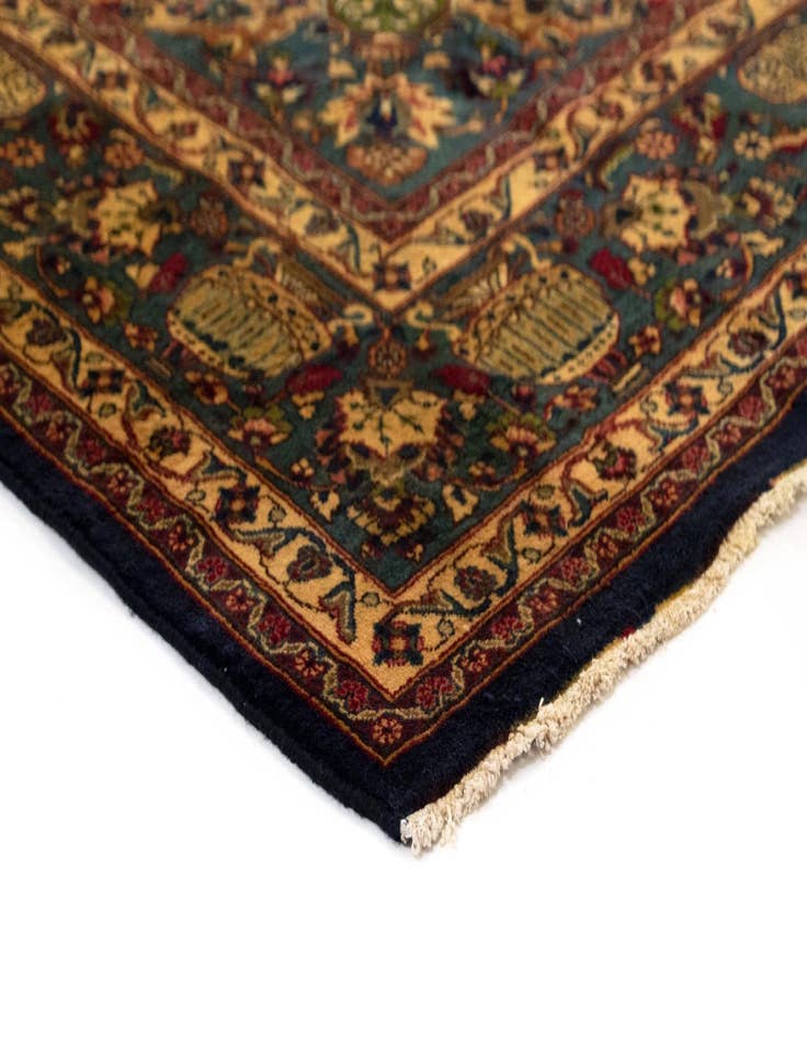 Detail image of  9' 4 x 12' 7  Hand Knotted Kashmar Persian Wool Rug