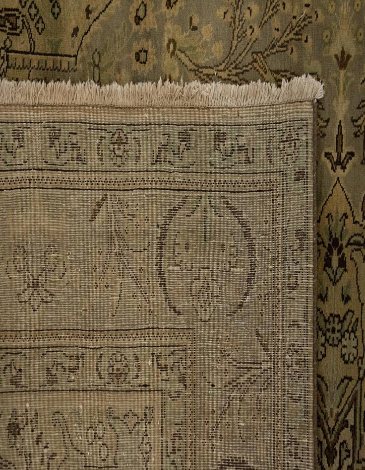 Detail image of  6' 11 x 10' 3  Hand Knotted Kashmar Persian Wool Rug