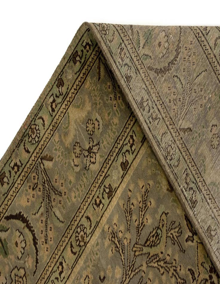 Detail image of  6' 11 x 10' 3  Hand Knotted Kashmar Persian Wool Rug