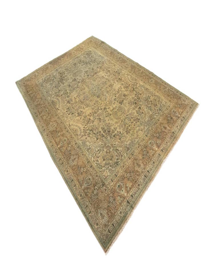 Detail image of  8' 4 x 11' 5  Hand Knotted Kashmar Persian Wool Rug