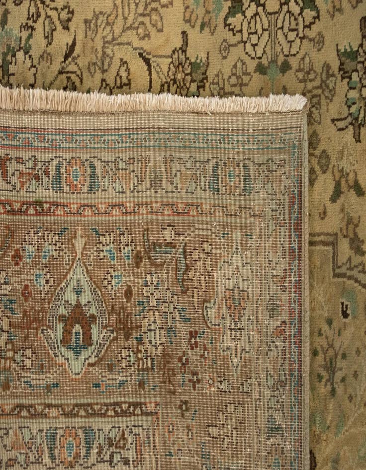 Detail image of  8' 4 x 11' 5  Hand Knotted Kashmar Persian Wool Rug