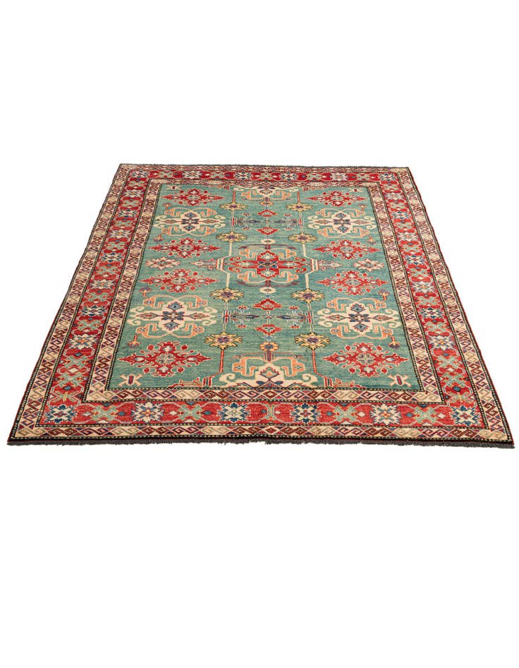 Detail image of  5' 10 x 7' 7  Hand Knotted Kazak Wool Rug