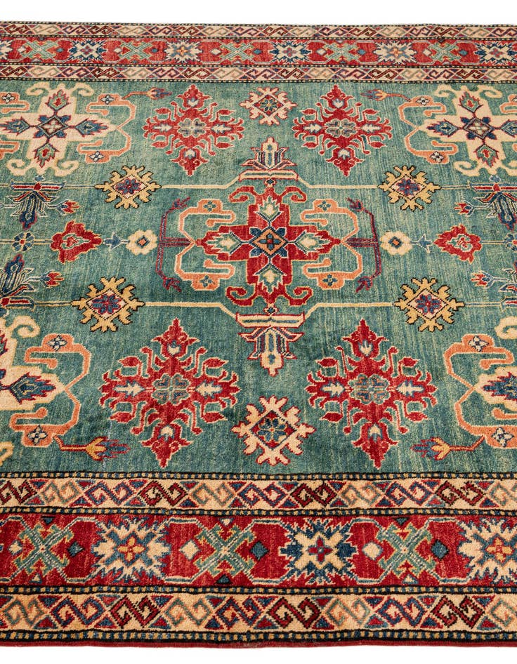 Detail image of  5' 10 x 7' 7  Hand Knotted Kazak Wool Rug