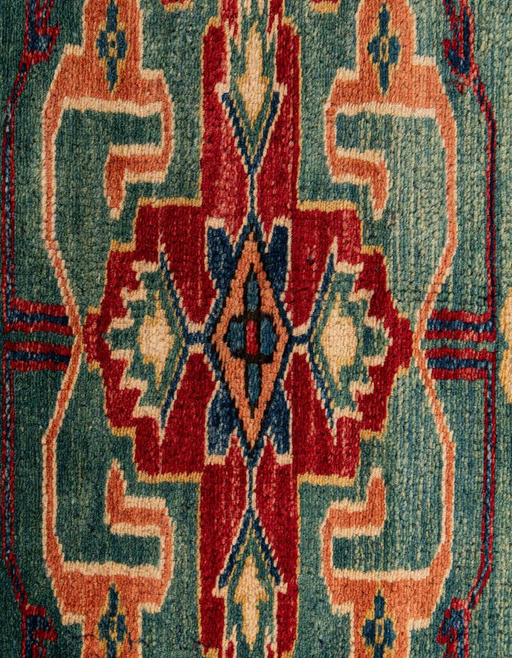 Detail image of  5' 10 x 7' 7  Hand Knotted Kazak Wool Rug