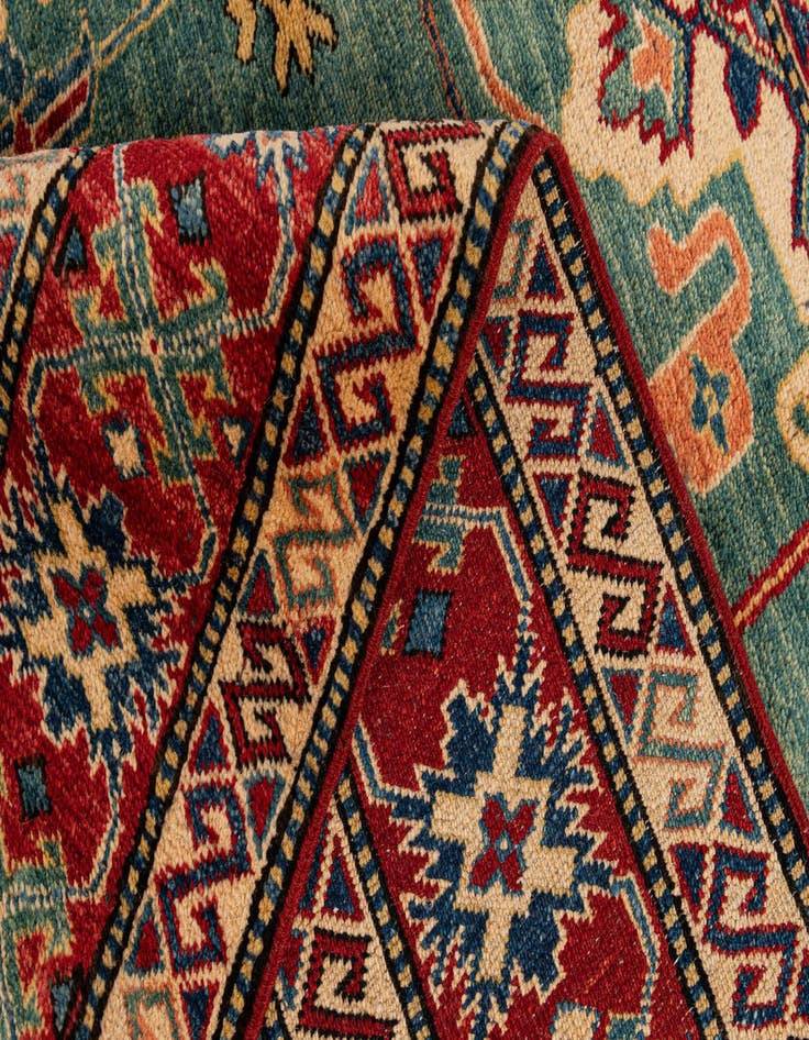 Detail image of  5' 10 x 7' 7  Hand Knotted Kazak Wool Rug
