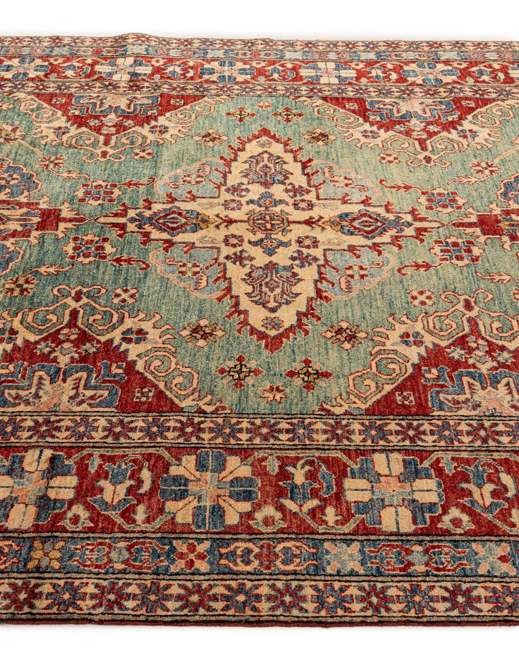Detail image of  7' 8 x 10' 3  Hand Knotted Kazak Wool Rug